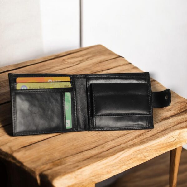 Classic | Genuine Leather Wallet | RFID anti card scan sheet for security - Image 4