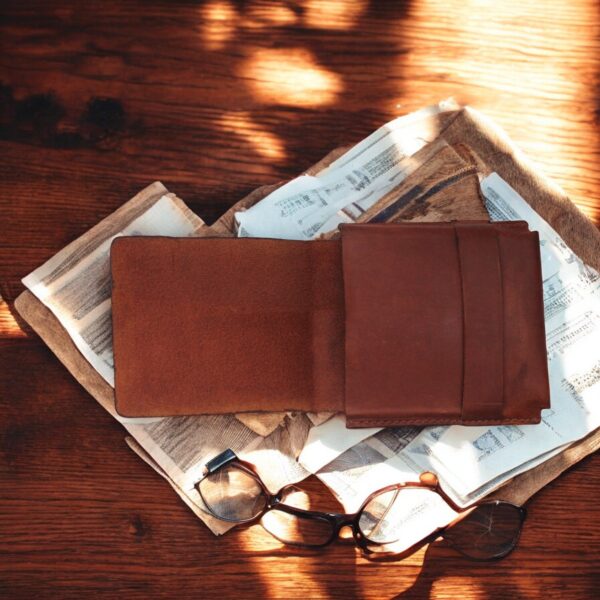 The Pride | Premium Tan Brown Cow Leather Wallet | Classical Design - Image 8