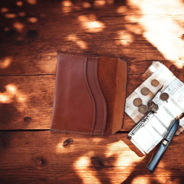 The Pride | Premium Tan Brown Cow Leather Wallet | Classical Design - Image 10