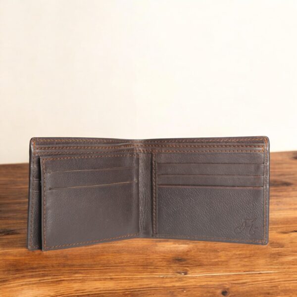 Stripe | See-through Flap Pocket | Genuine Leather - Image 3